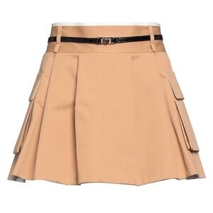 Maje Pleated Tan Skirt
